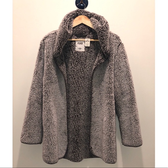 PINK Victoria's Secret Sweaters - New VS PINK Sherpa Cardigan